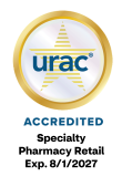 URAC Accredited Specialty Pharmacy Retail Exp. 8/1/2027